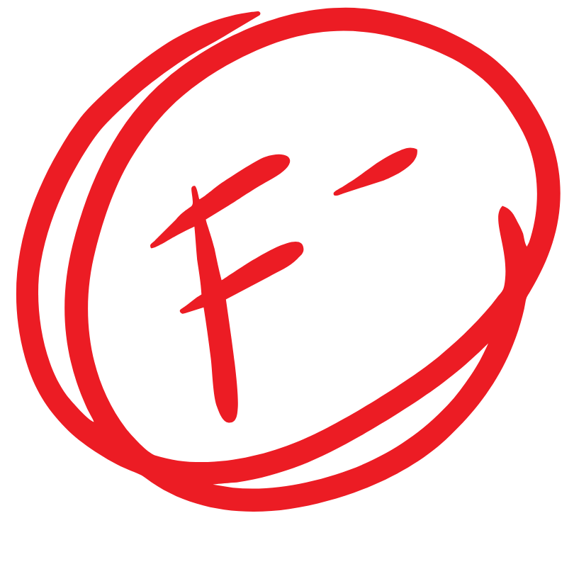 F circled